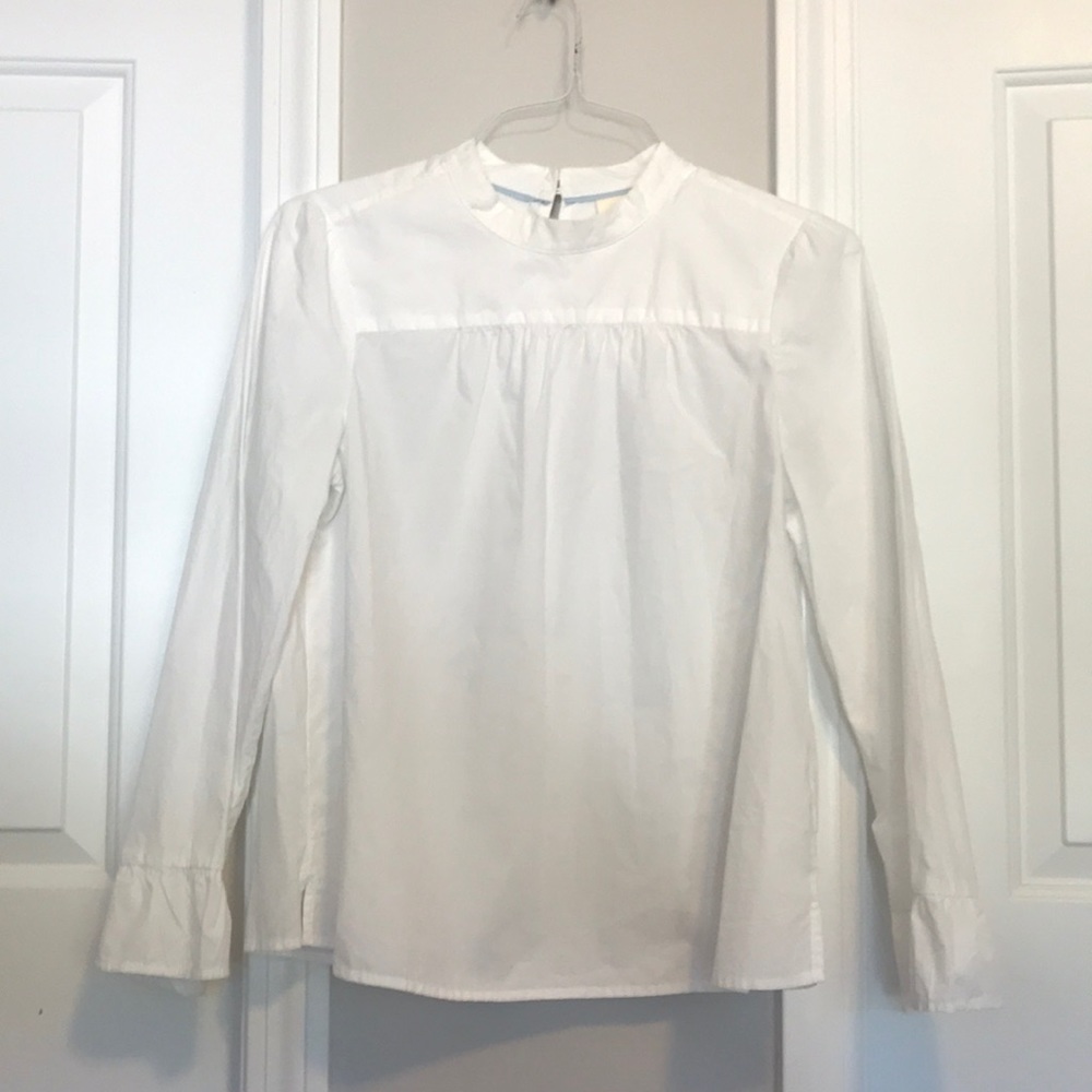 NWT Anthropologie Maeve white cotton bell sleeved blouse